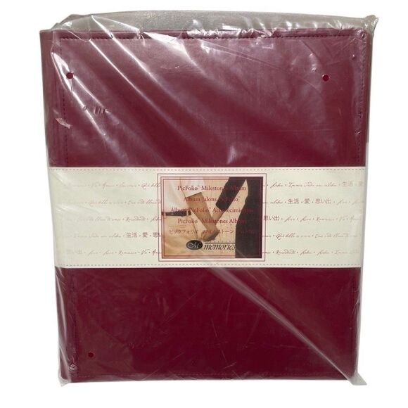 Creative Memories PicFolio Milestones Burgandy Red Scrapbook Album 11x14 NEW - Picture 1 of 2